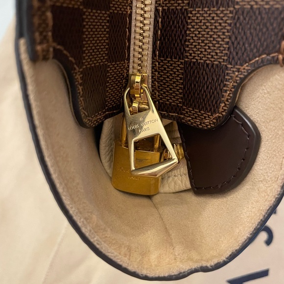 Louis Vuitton Damier Shoulder Bag with zipper Brown Cream (W/ lock & key) N44022 - Picture 5 of 15